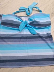 Striped Bikini Set with Tie Detail