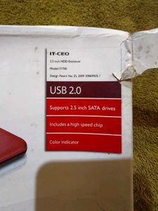 IT-CEO IT-700 USB 2.0 2.5 Inch SATA HDD Enclosure