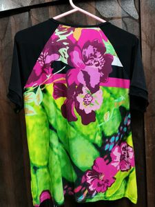 Vibrant Floral Print T-Shirt
