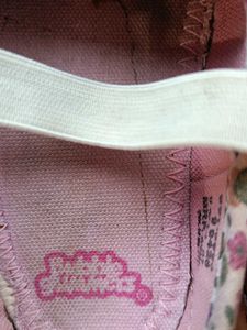 Cute Pink Floral Baby Shoes