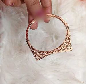 Elegant Rose Gold Tone Bangle Bracelet