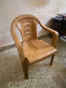Plastic Chair - Light Brown
