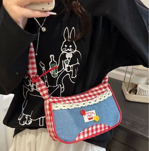 Savana Cute Gingham Cherry Shoulder Bag