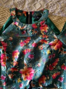 Floral Halter Neck Cold Shoulder Blouse
