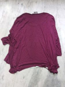 Maroon &amp; Grey Embellished Top