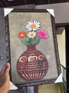 MDF FLORAL FLOWER SET OF 3 FRAMES