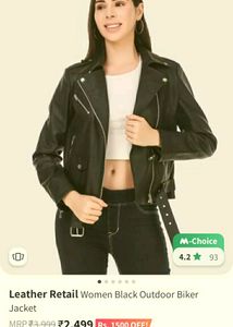 Leather Jacket Women.