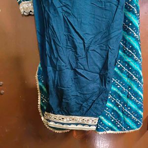 Beautiful Teal afghani Kurta Set with Trousers