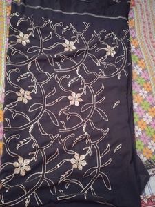 Elegant Black Saree with Blouse