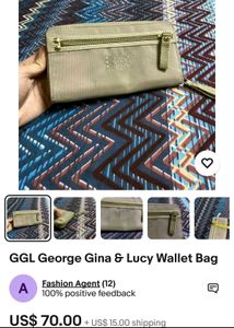 George Gina Lucy Purple Wallet