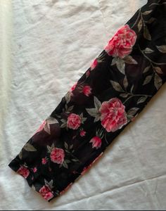 Floral High Neck Mesh Top