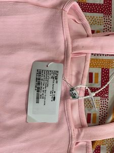 Pink Ribbed Crop Top