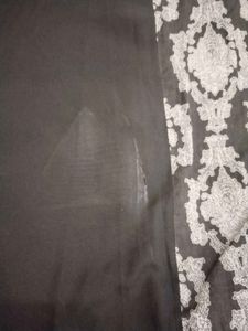 libas black Elegant Printed Kurta