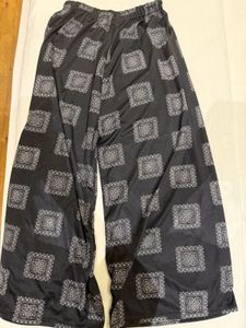 Stylish Black Printed Palazzo Pants
