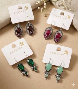 16-Pair Trendy Earrings Combo Set