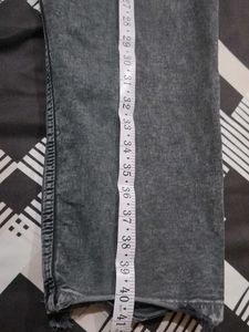 Men's Grey Washed Denim Jeans