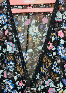 Chic Floral Kimono Tunic