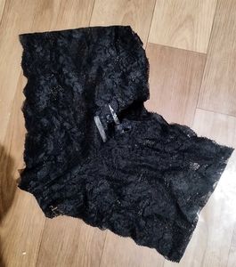 transparent Elegant Black Lace Briefs