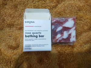 Sirona Rose Quartz Bathing Bar And Dove Beauty Moisture Conditioning Facial Cleanser.