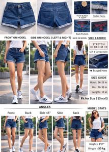 Ginger Blue Shorts for Cute Girl in v good conditi