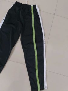 Aesthetic Black Track Pants with Side Stripes