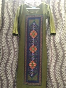 Green A Line Kurta