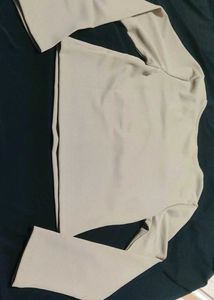 (glitchez)Ribbed Lace Trim V-Neck Top