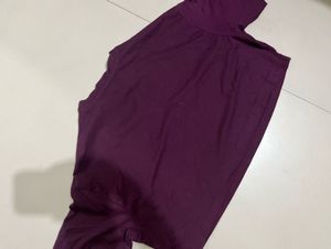 Trendy Cropped Burgundy crop top