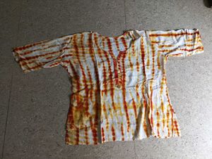 Boho Tie-Dye Top &amp; Yellow Skirt Set