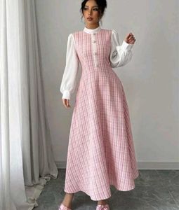 SAVANA PATCHWORK A-LINE MAXI DRESS