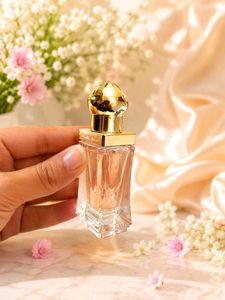 Elegant Perfume Bottle with Gold Cap🍶🥰🔥