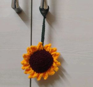 Handmade Crochet Sunflower Ornament
