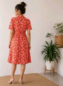 Floral Print Midi Dress
