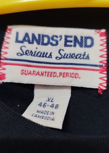 Lands' End Navy Blue Sweatshirt