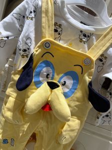 Cute Dog Overalls &amp; Top Set