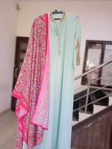 Beutiful Girls 1pc Gown With Dupatta