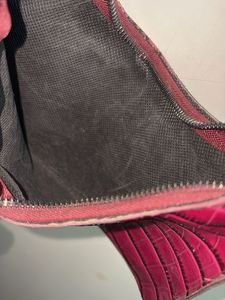 Stylish Purple Croc Embossed Bag