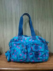 Kipling Blue monkey Print Shoulder Bag