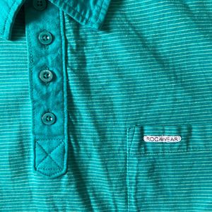 Patagonia Teal Polo Shirt