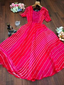 bandhani printed new tag Gown.. no coins only cash