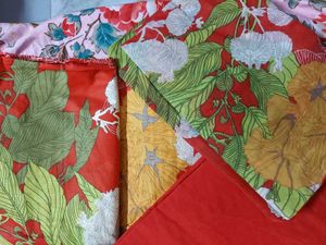 Vibrant Floral Kurta Set with Dupatta(unstitched)