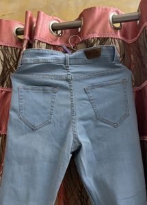 Light Blue High-Waist Skinny Jeans