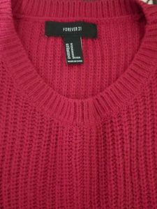 Forever 21 Chunky Knit Red Sweater