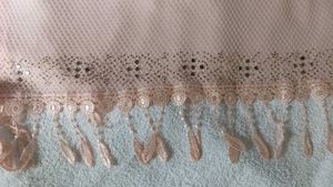 Embellished Pink Net Dupatta