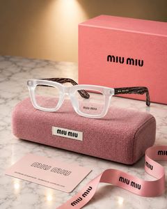 Miu- Miu Black Rectangular Eyeglasses
