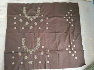 Embroidered lehenga with blouse and dupatta
