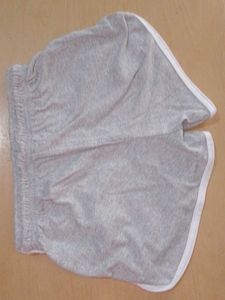 Grey Dolphin Shorts with White Trim
