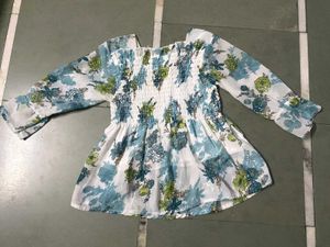 Floral Smocked Long Sleeve Top