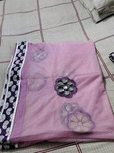 Beautiful Lavender Saree