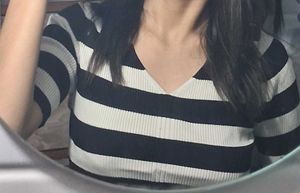 Striped V-Neck Top